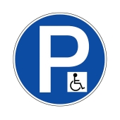 Panneau de parking pour place handicapé