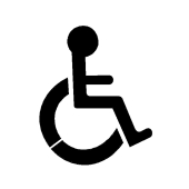 Pochoir handicap en PVC